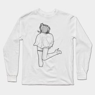 Black & white Elegant Art 10 Long Sleeve T-Shirt